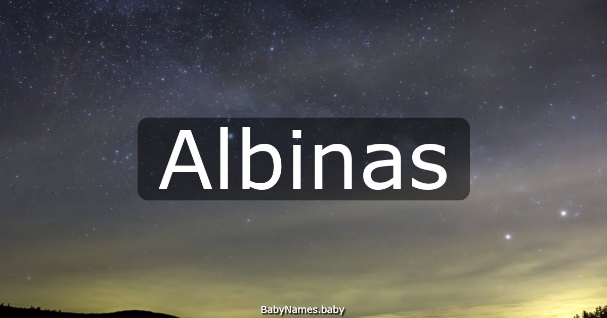 Albinas