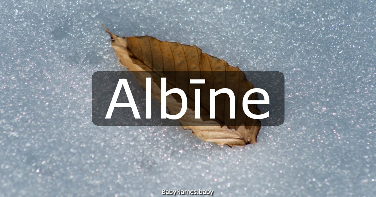 Albīne