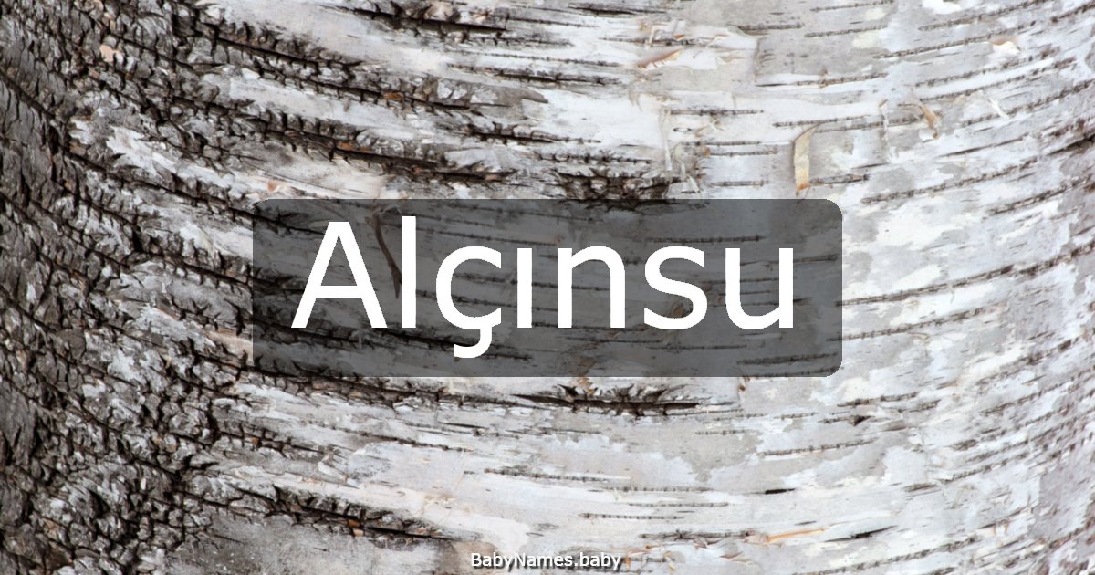 Alçınsu