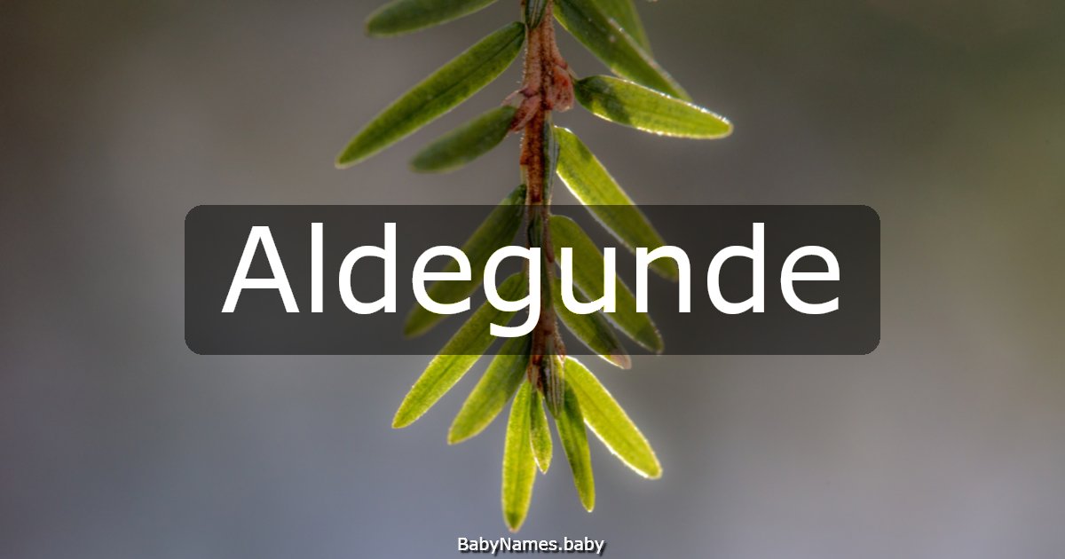 Aldegunde