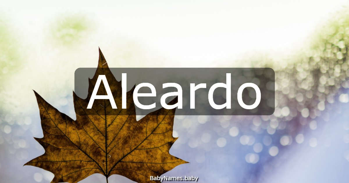 Aleardo