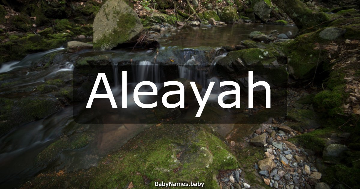 Aleayah