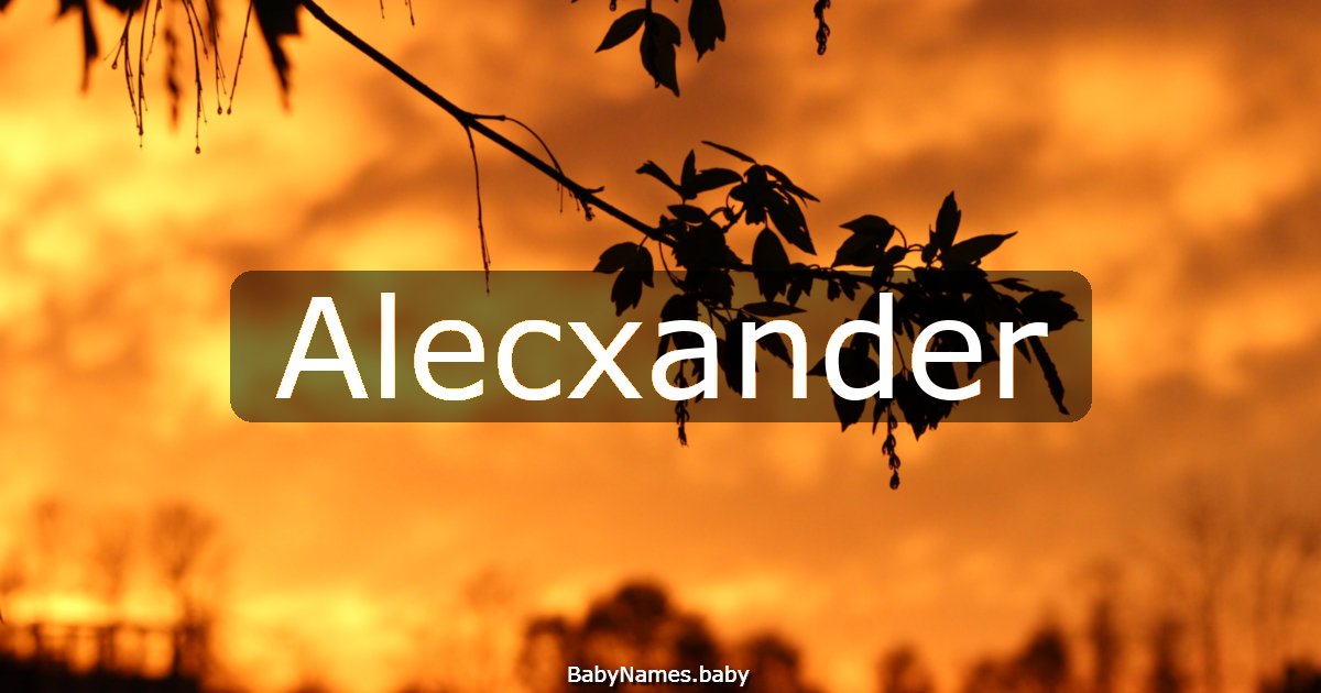 Alecxander