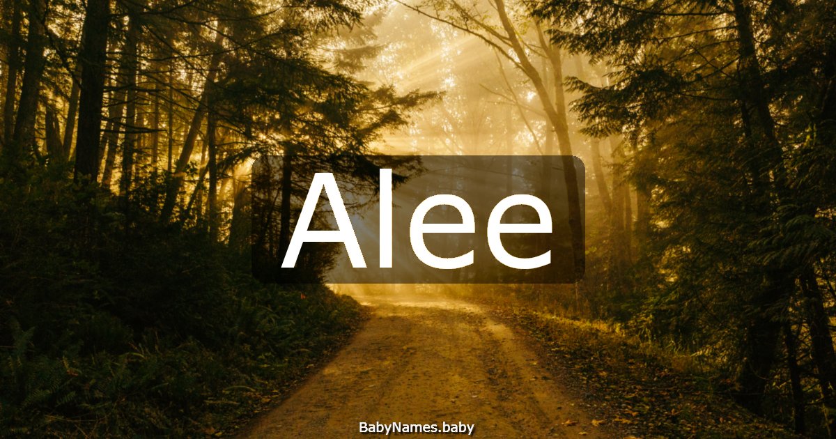 Alee