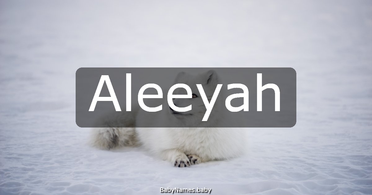 Aleeyah