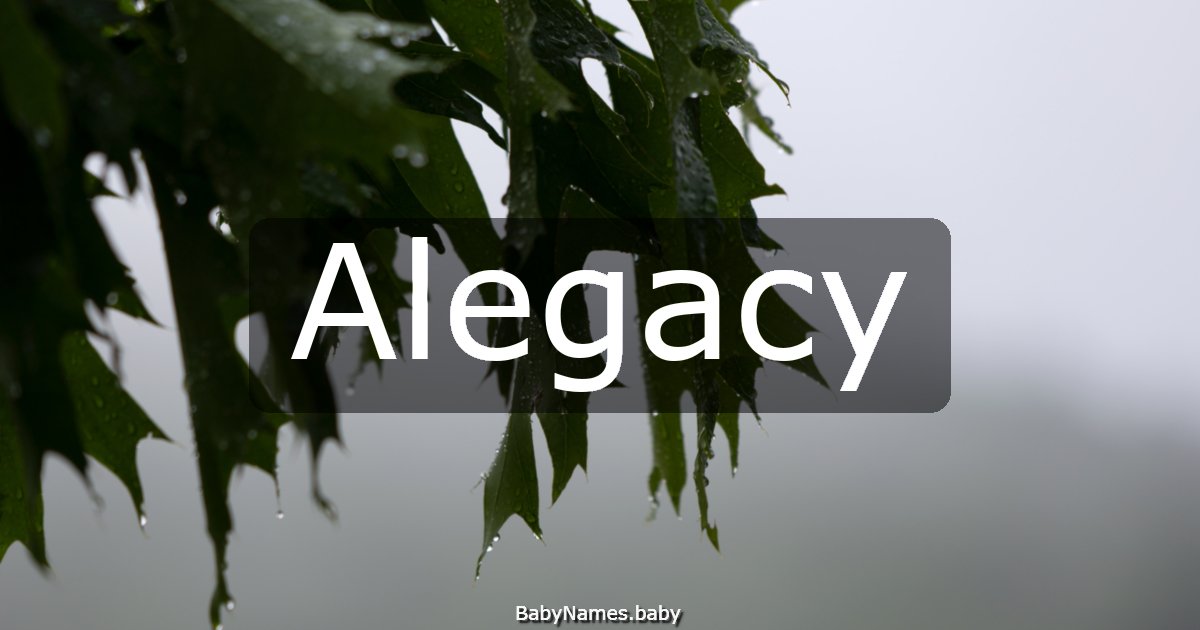 Alegacy