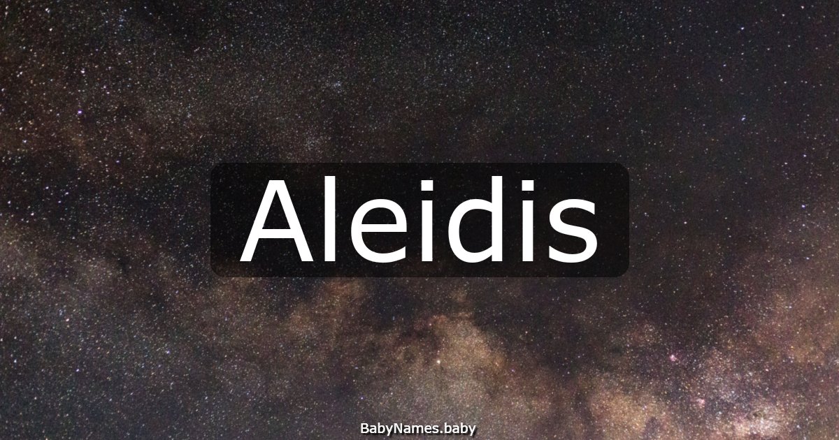 Aleidis