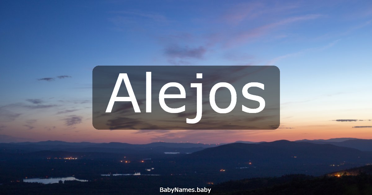 Alejos