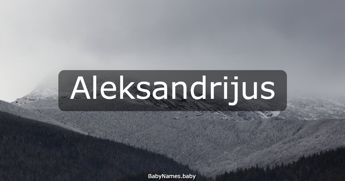 Aleksandrijus