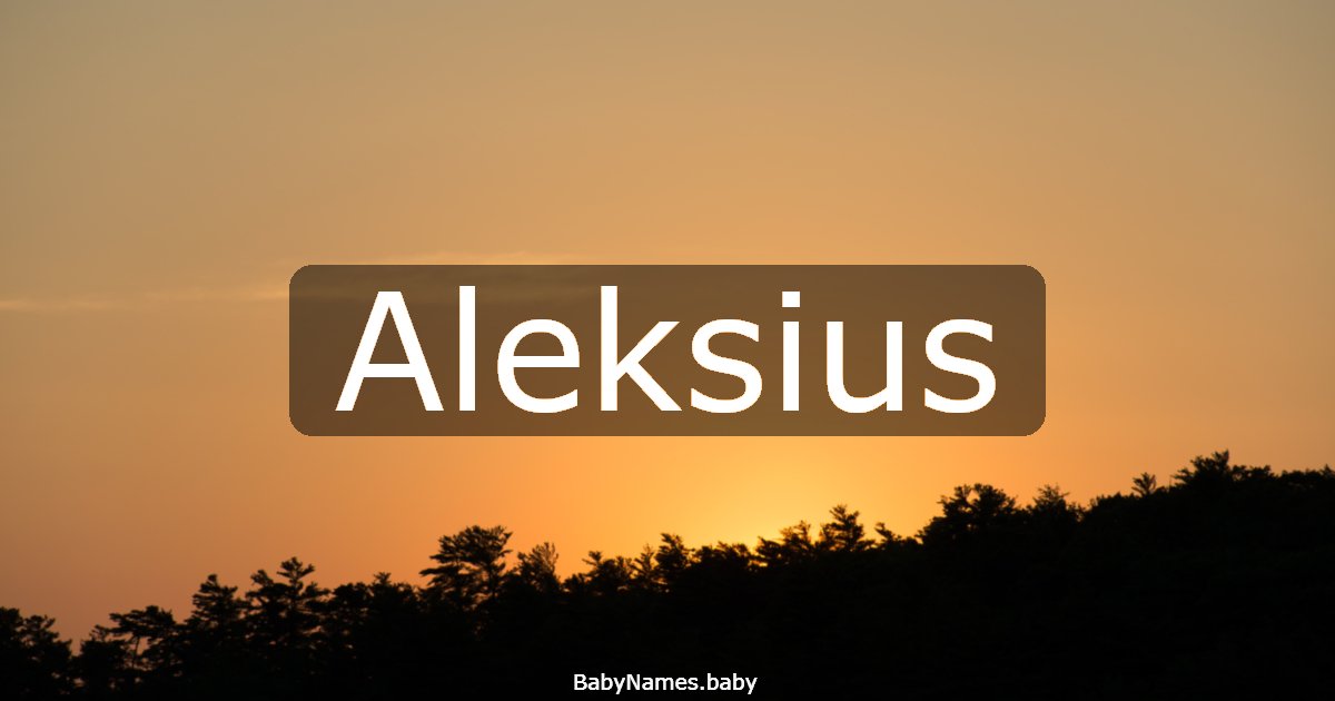 Aleksius