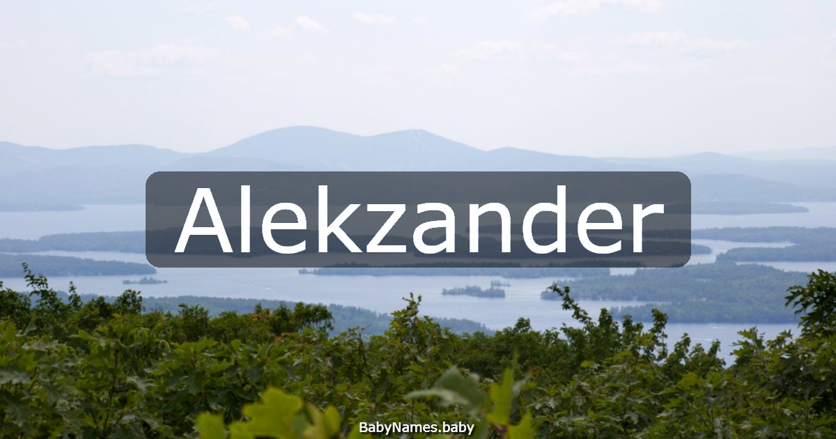 Alekzander