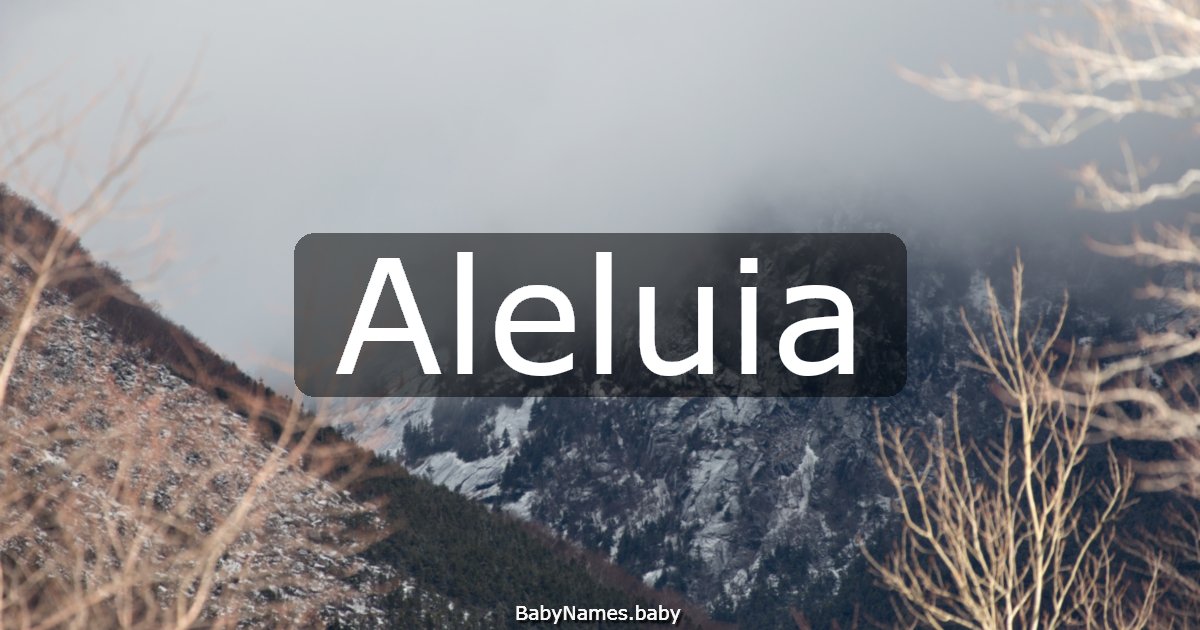 Aleluia