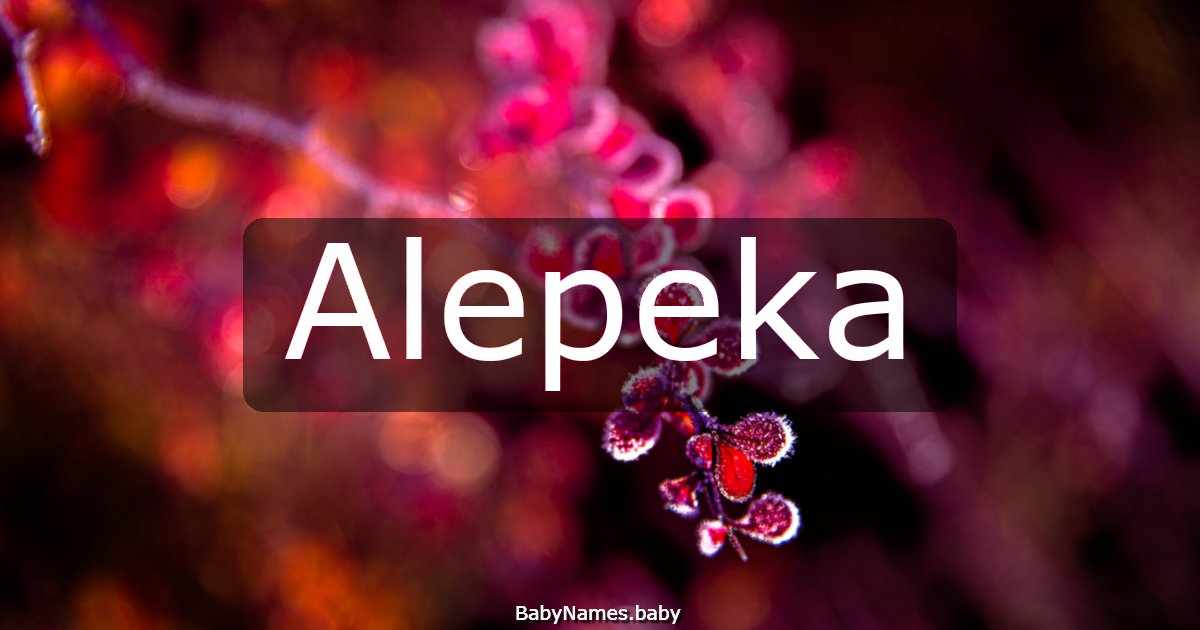 Alepeka