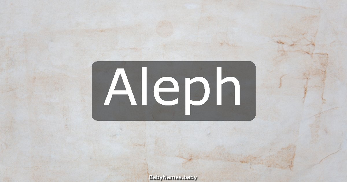 Aleph