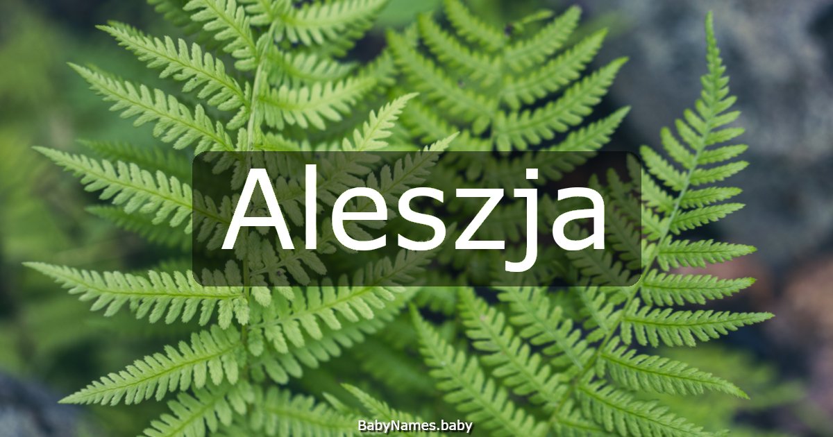 Aleszja