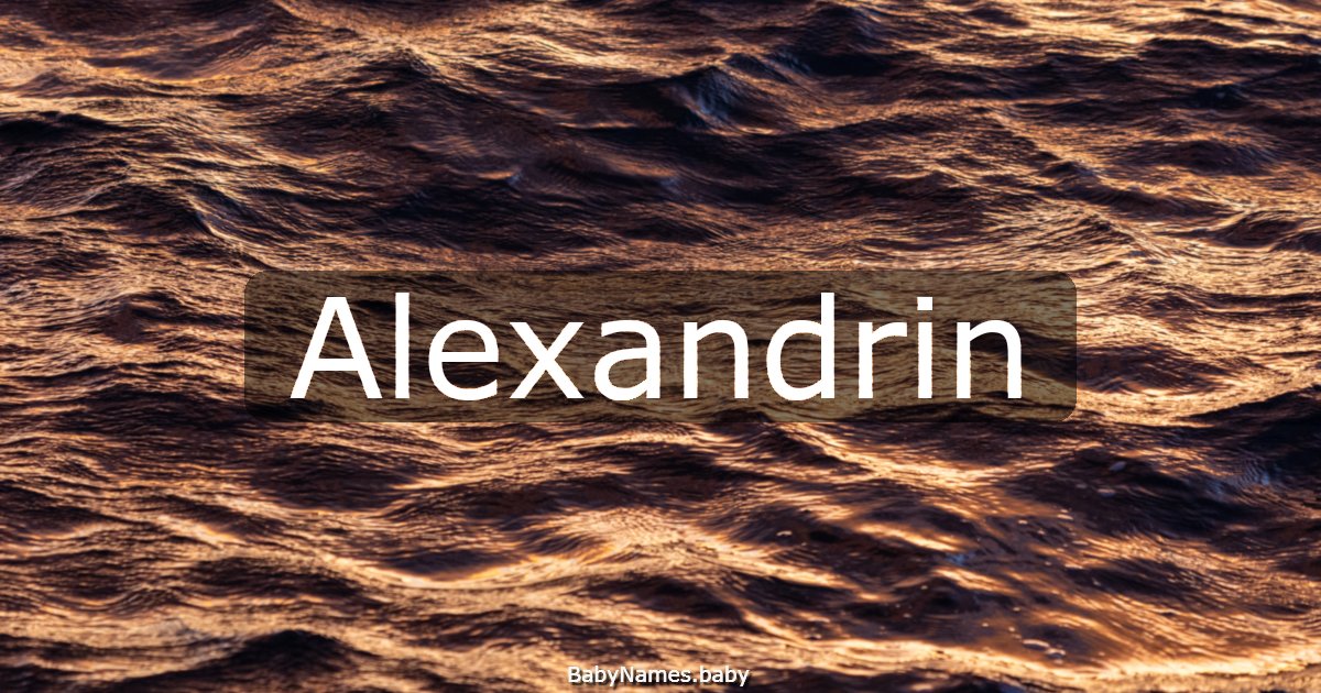 Alexandrin