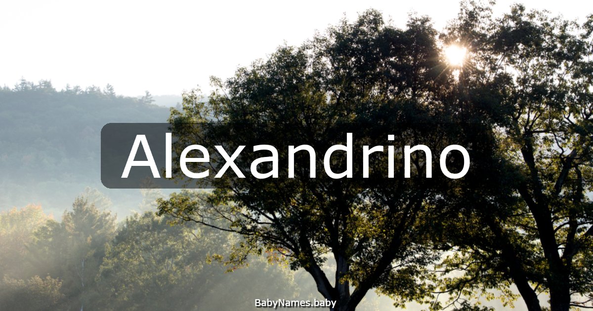 Alexandrino