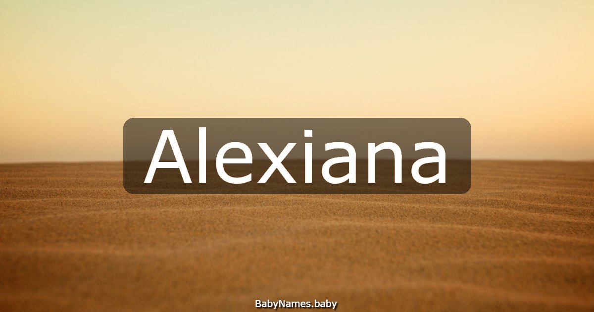 Alexiana