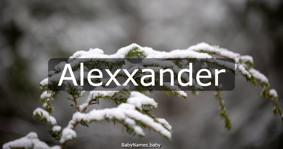 Alexxander