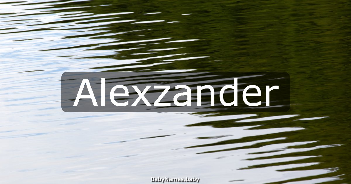 Alexzander