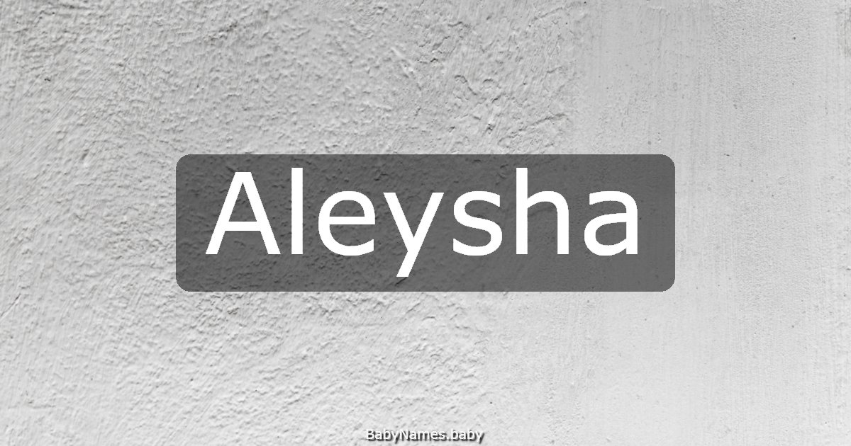 Aleysha