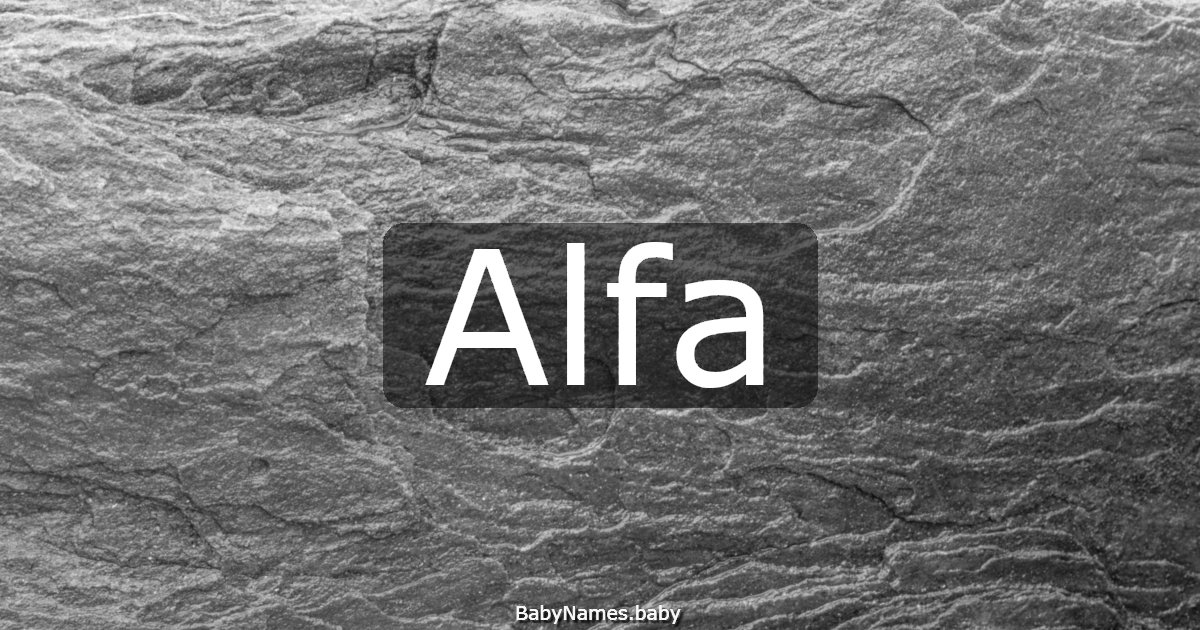 Alfa