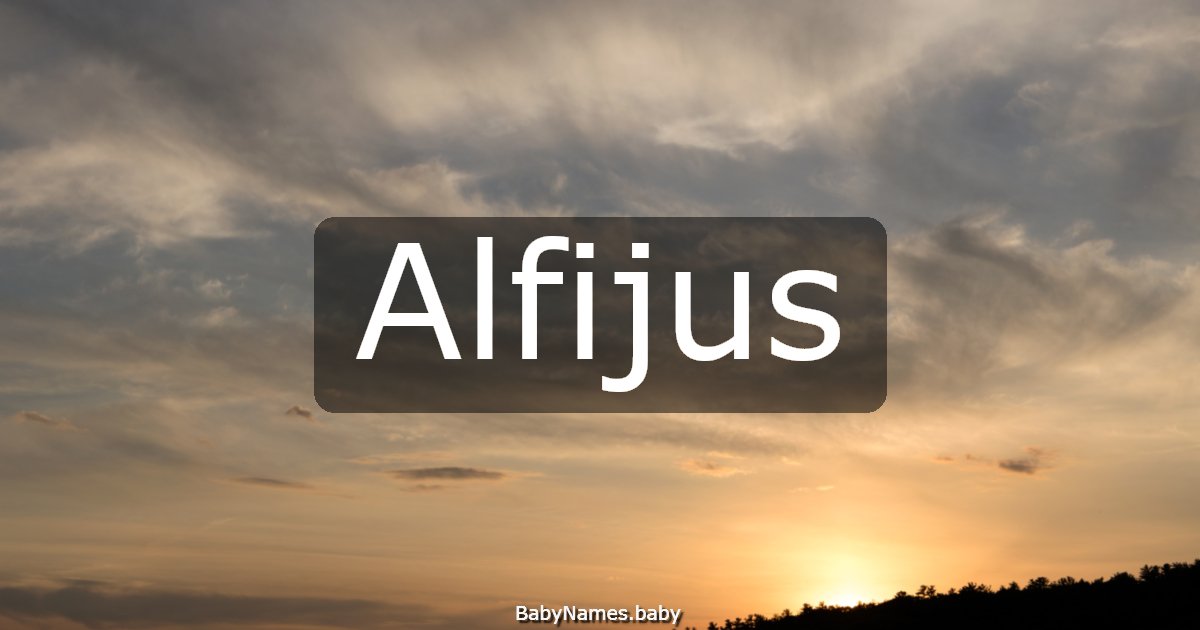 Alfijus