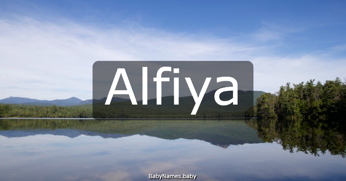 Alfiya