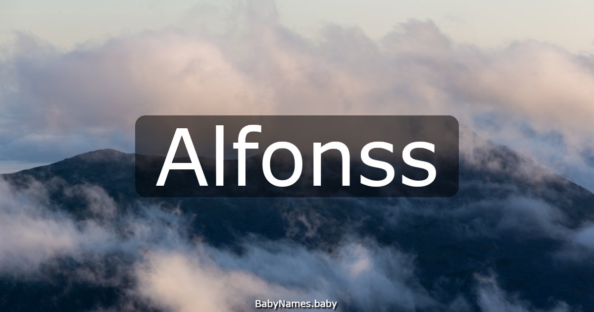 Alfonss