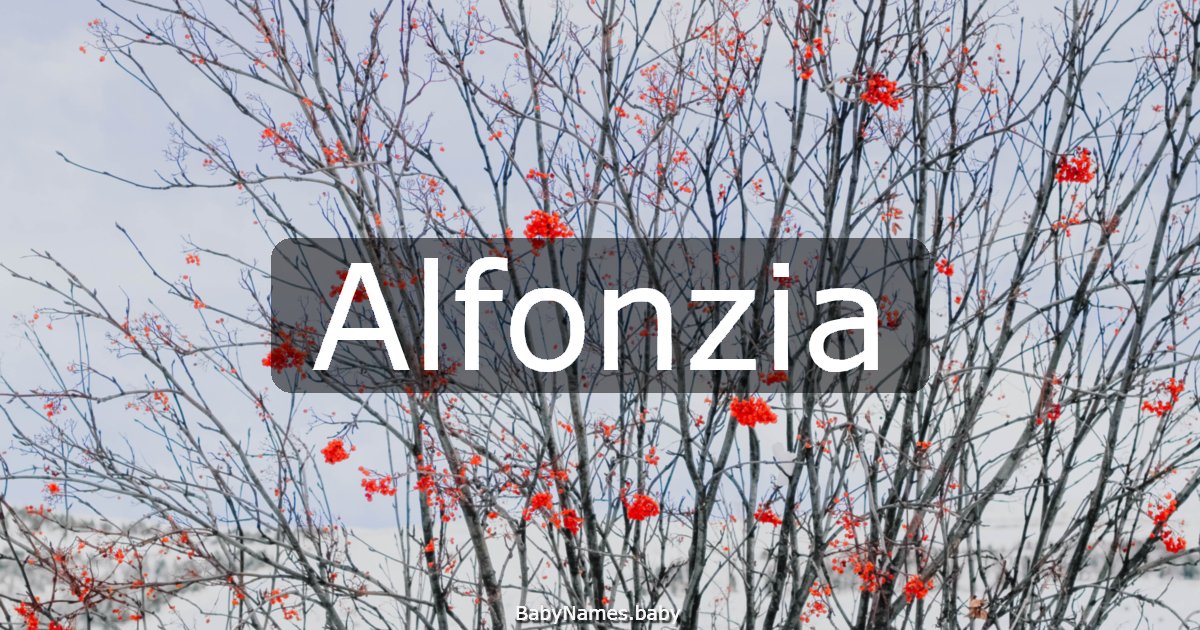 Alfonzia