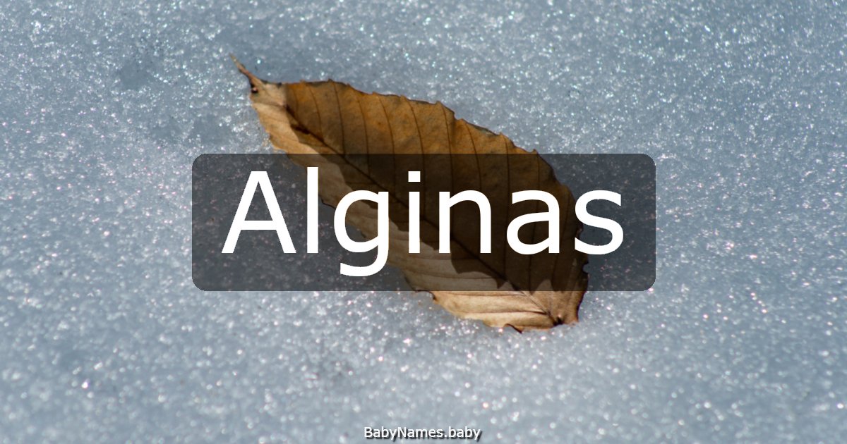 Alginas