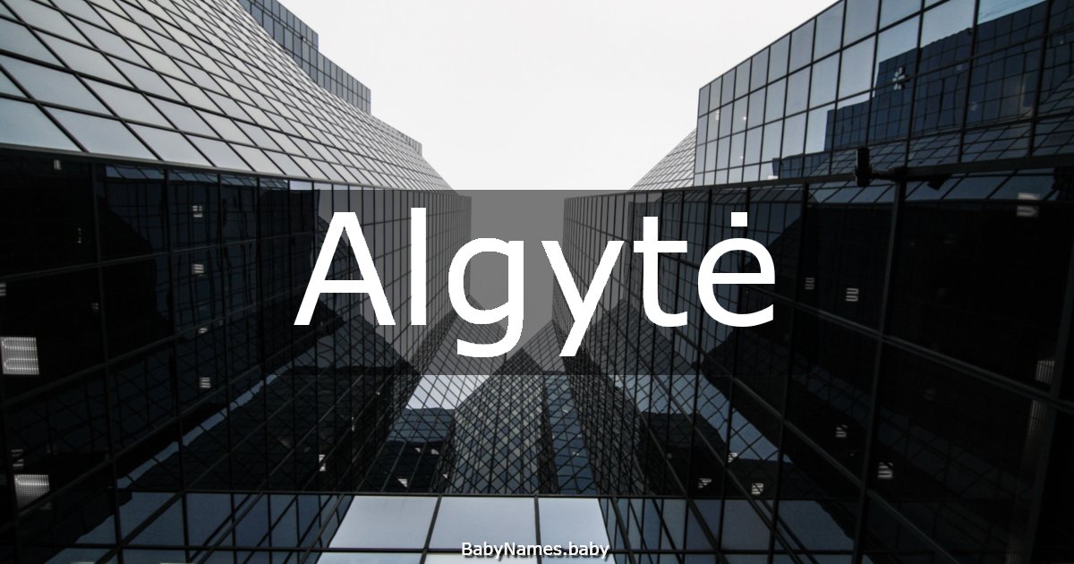 Algytė