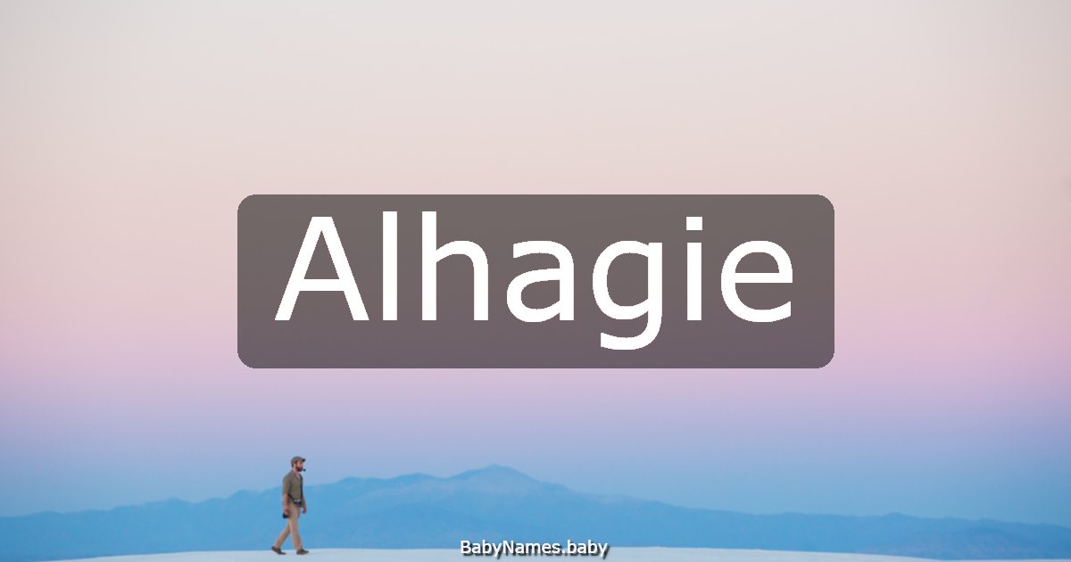 Alhagie