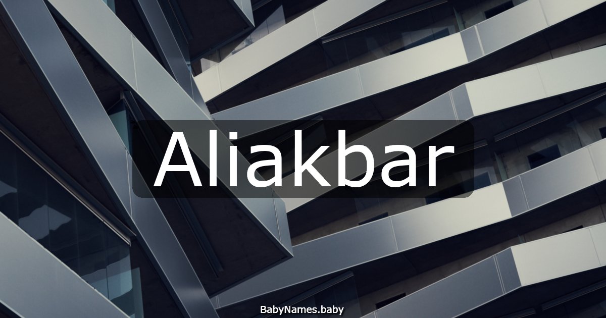 Aliakbar