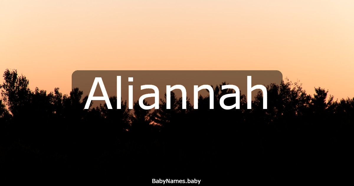 Aliannah
