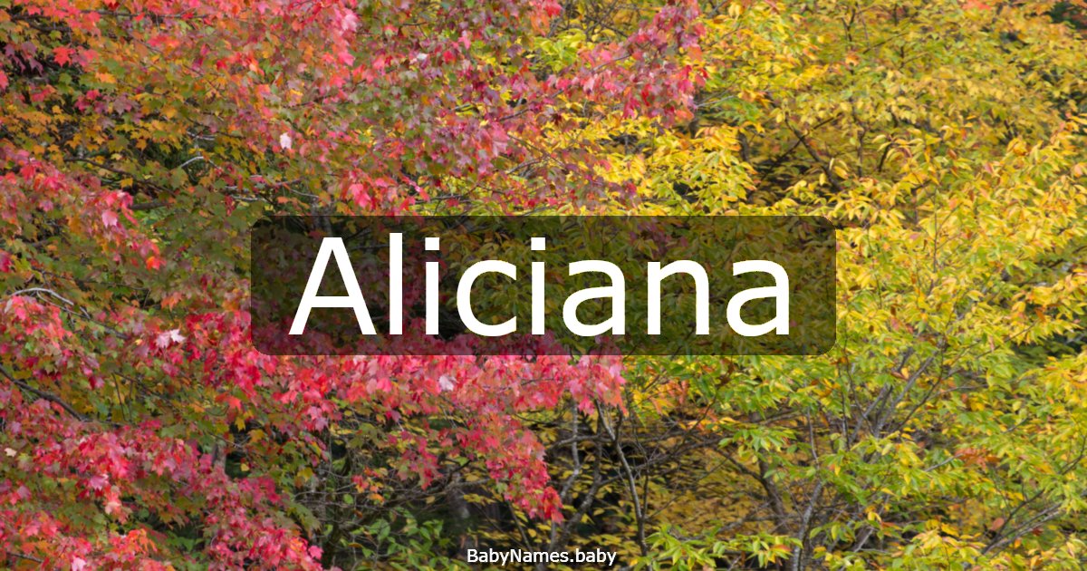 Aliciana