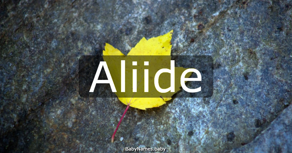 Aliide