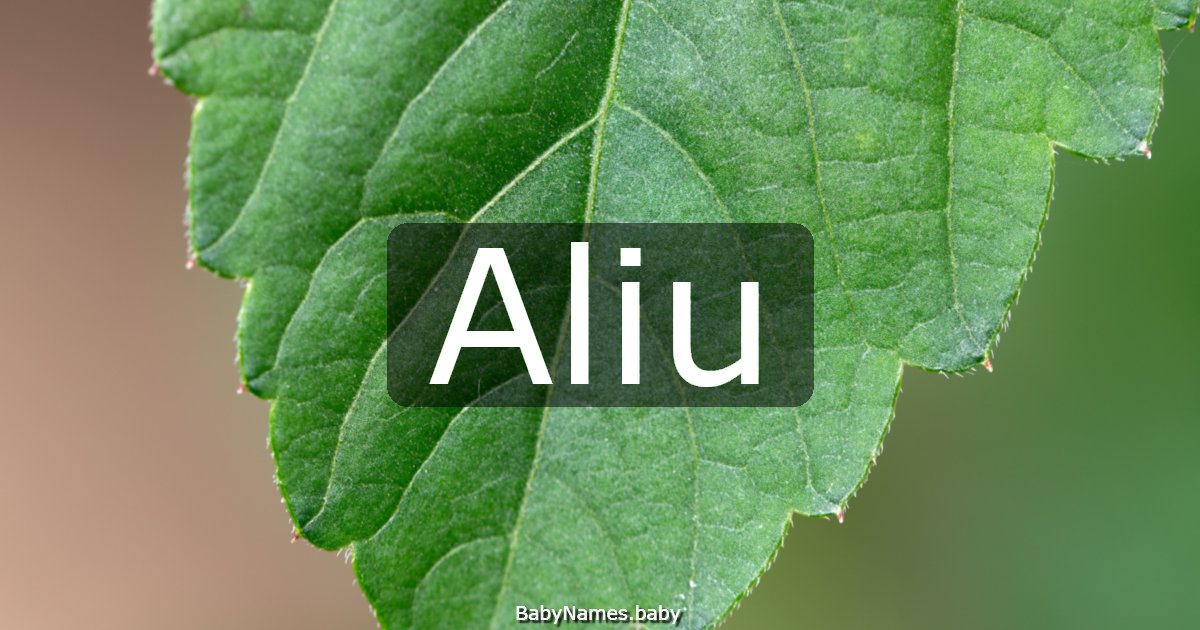 Aliu
