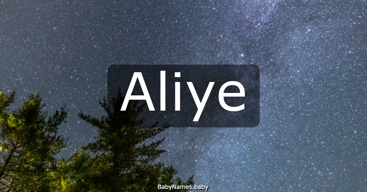 Aliye