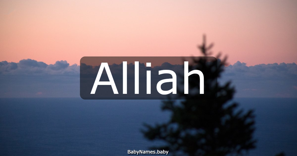 Alliah