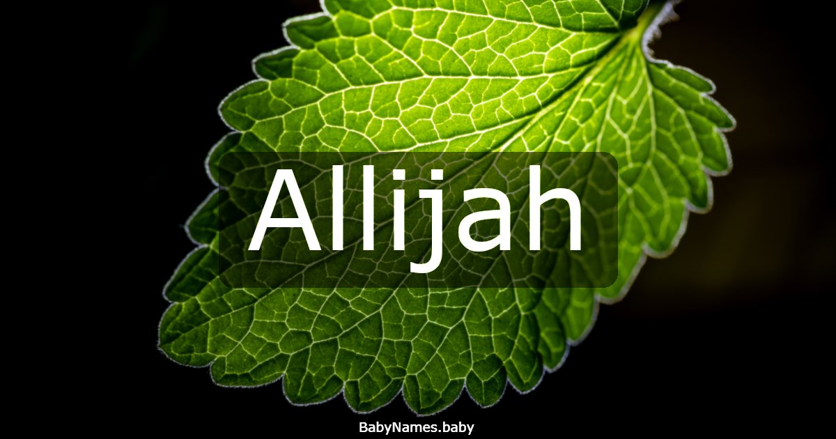 Allijah