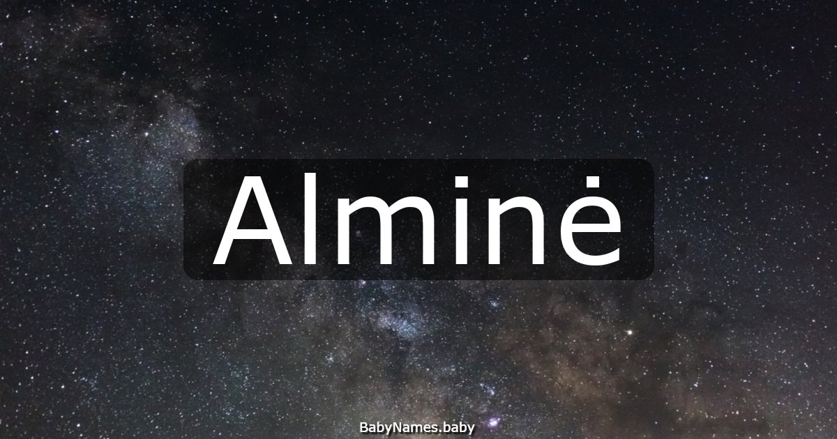 Alminė