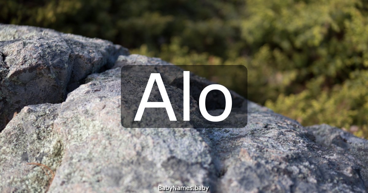 Alo
