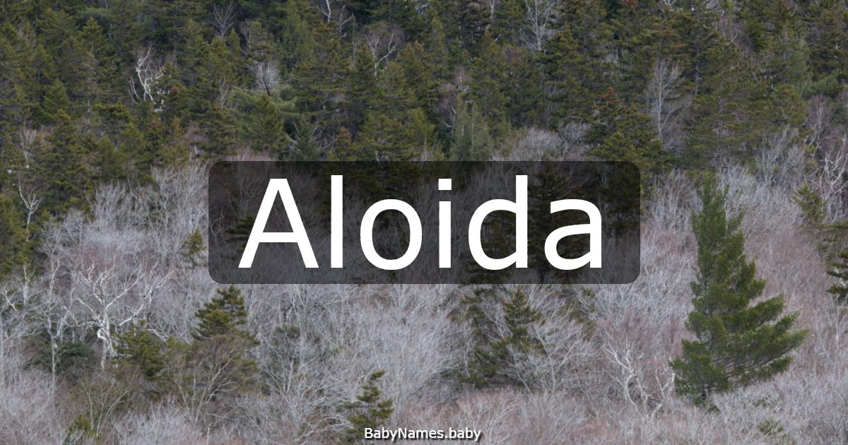 Aloida