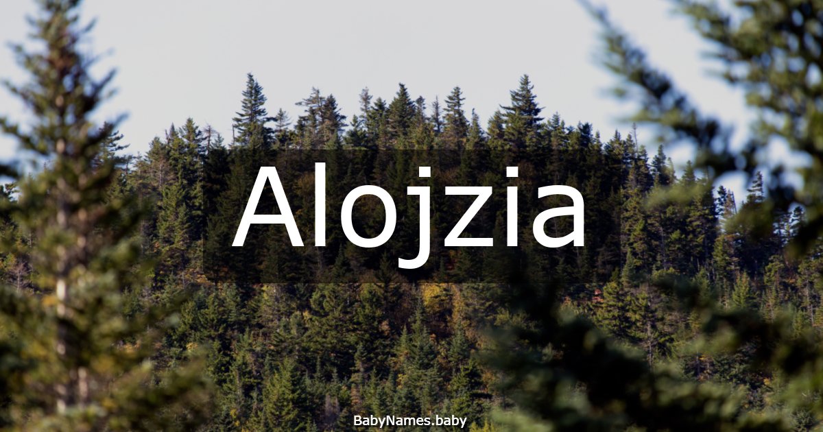 Alojzia