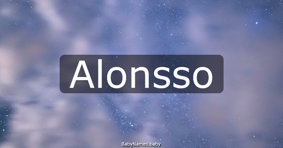 Alonsso