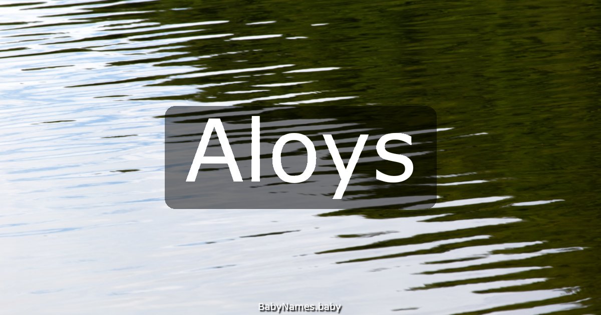 Aloys
