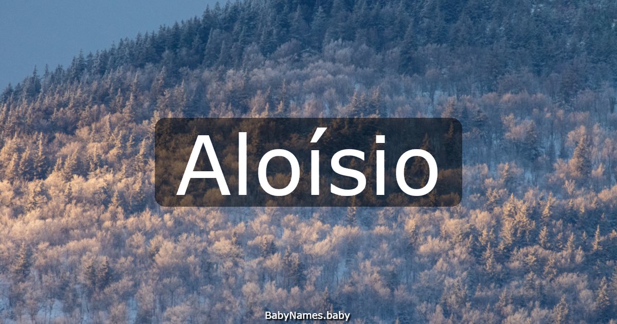 Aloísio
