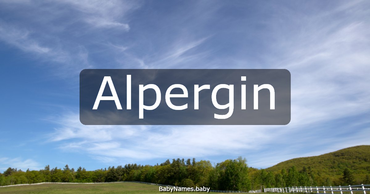 Alpergin