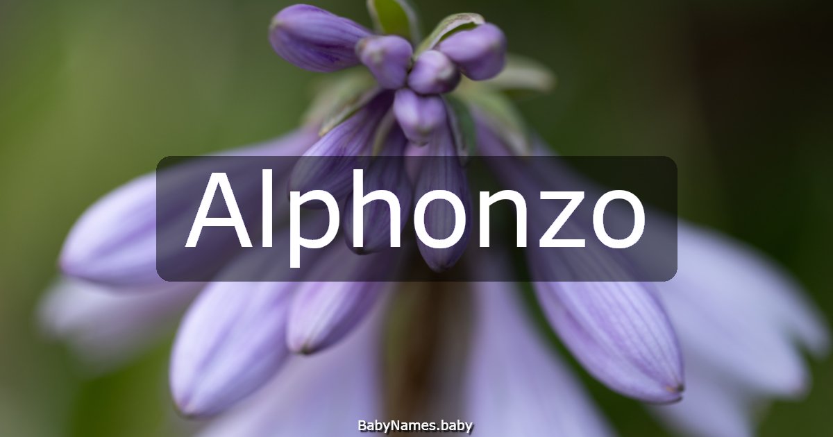 Alphonzo